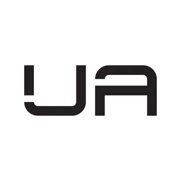 Ua initial letter vector logo icon Stock Illustration