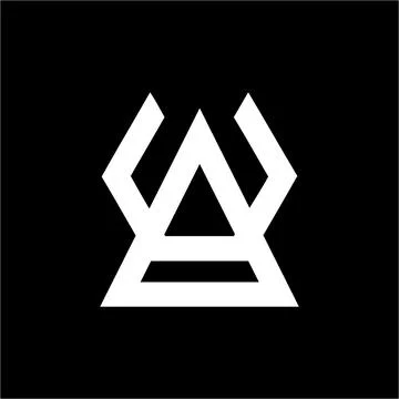 UA, VA, AV, AU initials company logo Illustrazione stock