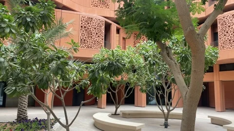 UAE, Abu Dhabi - 13th march, 2023: Eco-friendly architecture in Masdar City.. 스톡 동영상 237983409