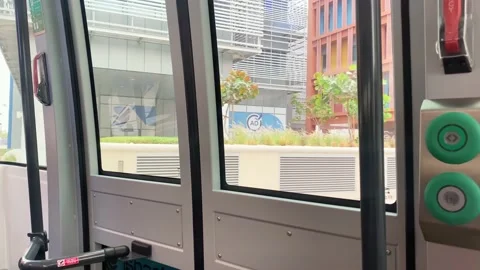 UAE, Abu Dhabi - 13th march, 2023: interior of Navya masdar city autonomous.. 動画素材 237987933