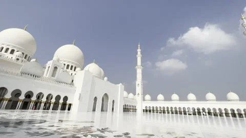 UAE - Abu Dhabi - Sheikh Zayed Mosque (HDR) Stock Footage 164933556