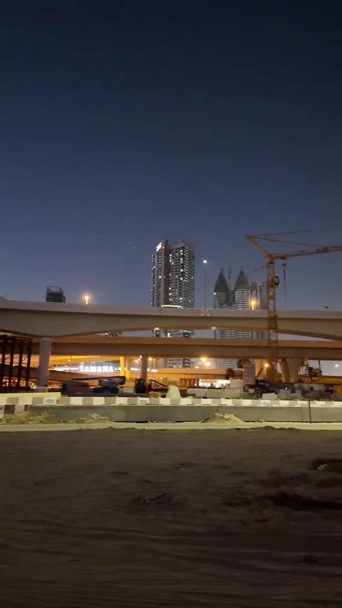UAE - August 19, 2026 - Dubai Internet City Metro Station and Barsha Height.. 動画素材 342731351