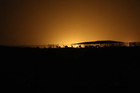 Uae Celestial Event - Aug 2009 Stock Photos