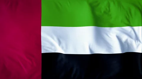 UAE COUNTRY FLAG Stock Footage 282240525