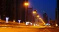UAE, Dubai, Sheikh Zayed Road (Highway E11) (Time Lapse - night to day) HD Footage