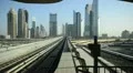 UAE, Dubai, Sheikh Zayed Road area from Burj Khalifa Metro Station Video HD