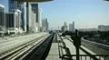 UAE, Dubai, Sheikh Zayed Road, Metro Line HD 影片
