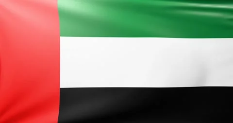 UAE flag  Stock Footage 302740796