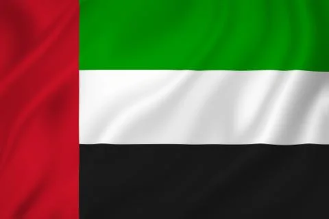UAE flag Stock Illustration