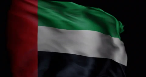 UAE Flag, Slow Motion, silk 動画素材 66767962