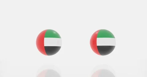 UAE flag symbol Stock Footage 185885257