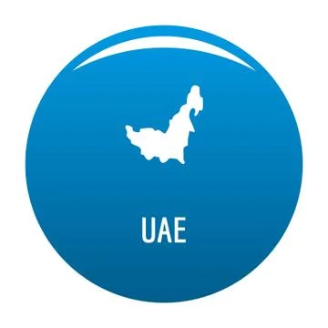UAE map in black simple イラスト素材