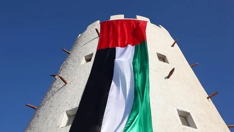 UAE national flag Stockbeeldmateriaal 70589023