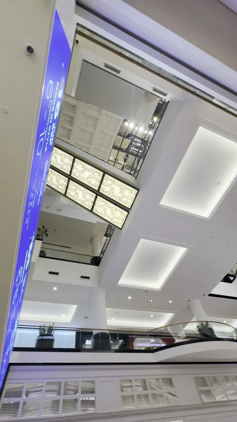 UAE - September 6, 2026 - Interior view of shoppers and modern architecture.. Stock Footage 344798921