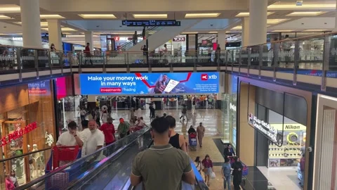 UAE - September 9, 2026 - Editorial footage of shoppers and visitors walkin.. Stock Footage 345067548