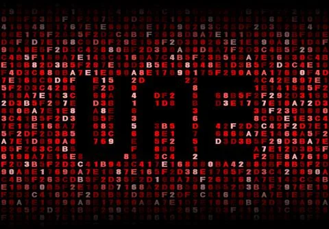 UAE text on hex code illustration Stock Illustration