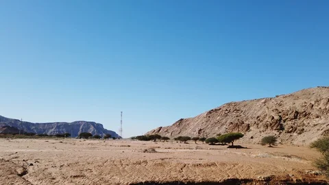 UAE Valley in Ras Al Khaimah | Jebal Jais Mountain Stock Footage