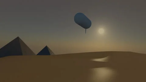 UAP near the Pyramids Stock Footage 162651607
