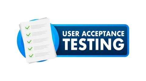 UAT - User Acceptance Testing. Software testing concept. Development quality Stock Illustration