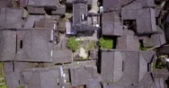 Uav Aerial Chinese Traditional Tile-Roofed House Stock Footage