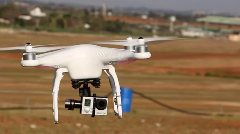 UAV with camera  Stock Footage 34839878