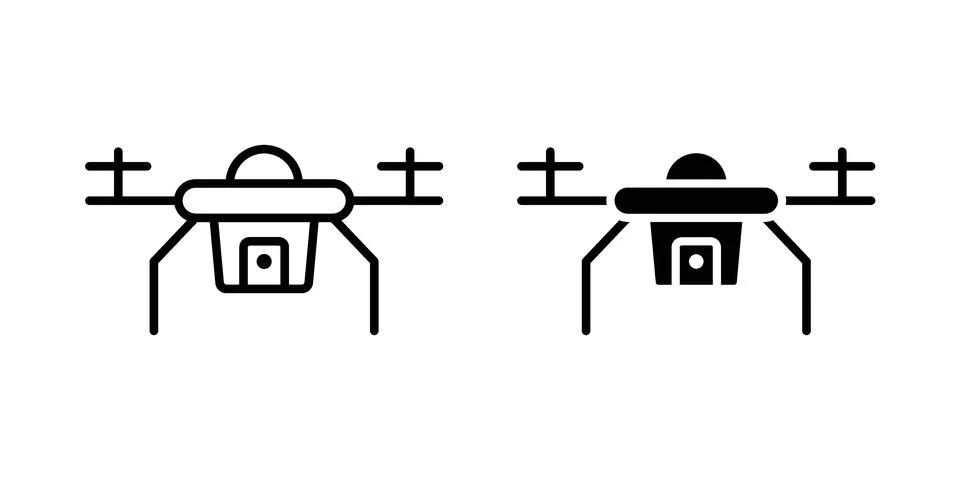 Uav drone icon vector design. EPS10 Stock Illustration