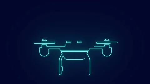 UAV remote controlled Drone flying animation	 Stock Footage 241163437