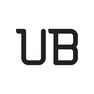 Ub initial letter vector logo icon Illustrazione stock