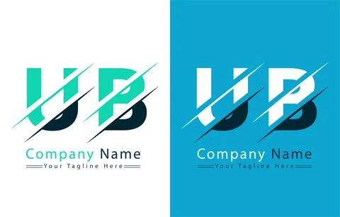 UB Letter Logo Vector Design Concept Elements Stock Illustration