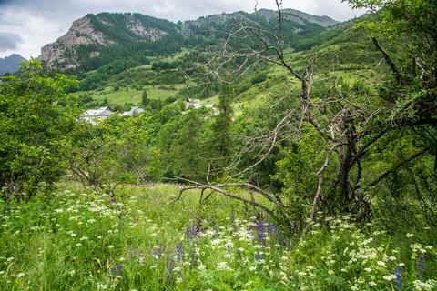 Ubaye valley Stock Photos