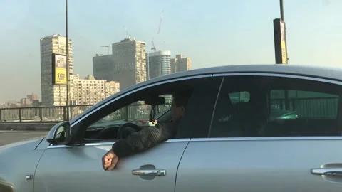 Uber in cairo Video stock 157823008