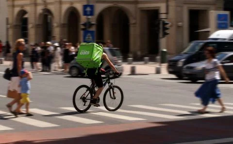 Uber Eats courier - Bucharest Photos