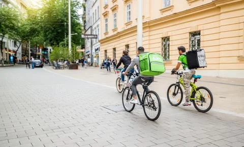 Uber eats food delivery Foto stock