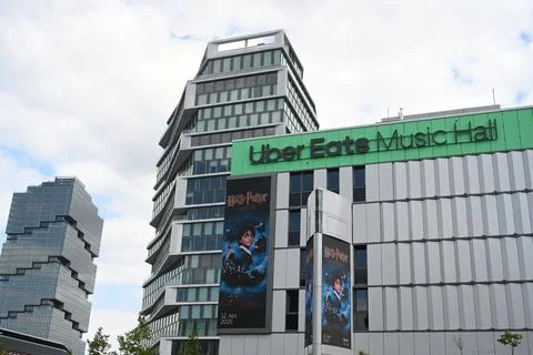 Uber Eats Music Hall at Uber Platz in Berlin Stock Photos