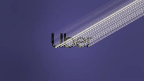 Uber Logo Light Reveal Stock Footage 157698520