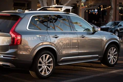 Uber self driving car Stock Photos