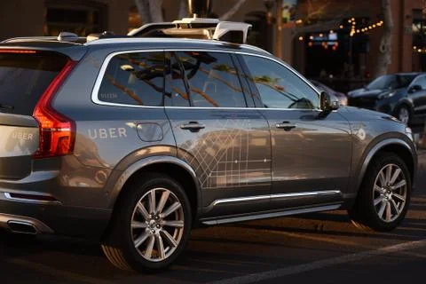 Uber Self Driving Car Stock Photos
