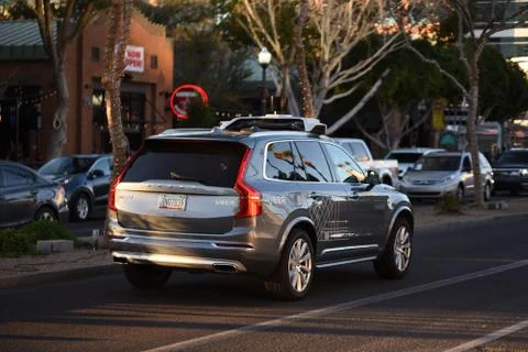 Uber self driving car Stock Photos