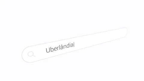 Uberlândia In Brazil On The Internet Browser. Close-up Shot Stock Footage 335984541