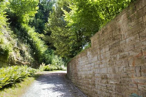 Überlingen narrow path Stock Photos
