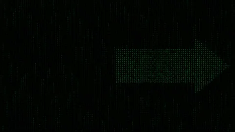 Ubermatrix Arrow bounce within boundaries large Stock Footage 346481447