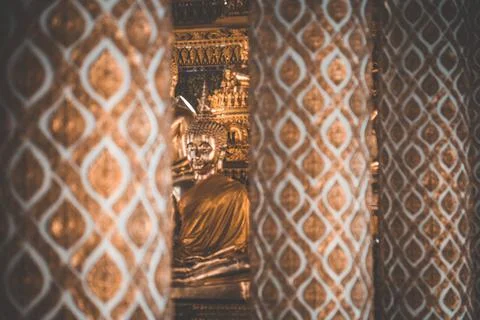 Ubon Thani temple view in Eastern Thailand Stock Photos