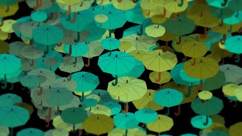 Ubrella_rain Stock Footage 79266823