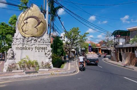 Ubud Monkey Forest monument Stock-Fotos