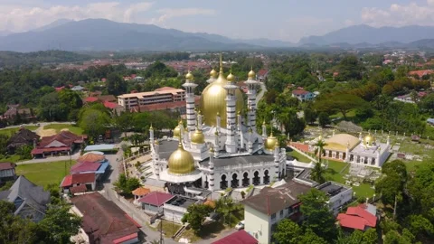 The Ubudiah Mosque in Kuala Kangsar Stock Footage 262432102