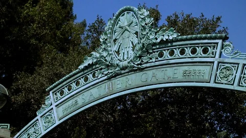 UC Berkeley Sather Gate CU Stock Footage 117266320