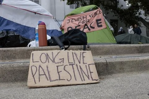 UC Berkeley students protest in support of Palestine, USA - 23 Apr 2024 Stock Photos