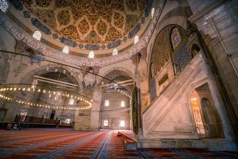 Uc Serefeli mosque Mosque in the center of city of Edirne, East Thrace Stock Photos