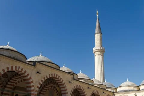 Uc serefeli mosque Stock Photos