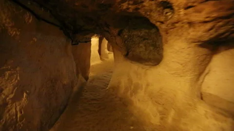 Uchisar Cappadocia Turkey cave Stock Footage 49089901